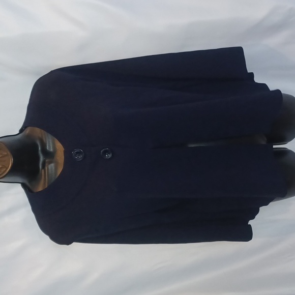 NWT Coldwater Creek Womens Navy Two Button Cardigan Sweater M - Picture 1 of 6